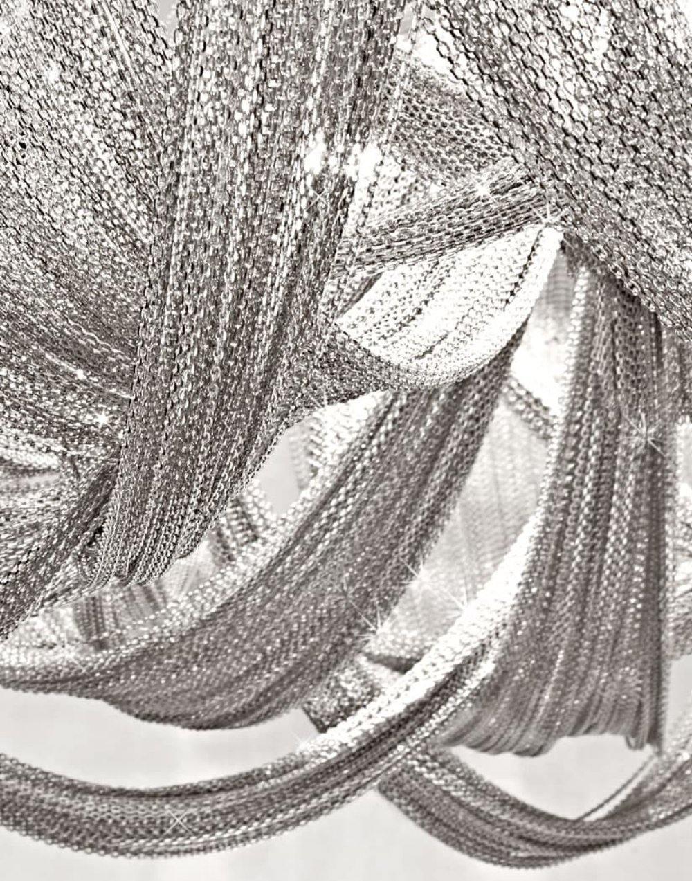 Zylen Kronleuchter mit Kordel aus Aluminiumkette
