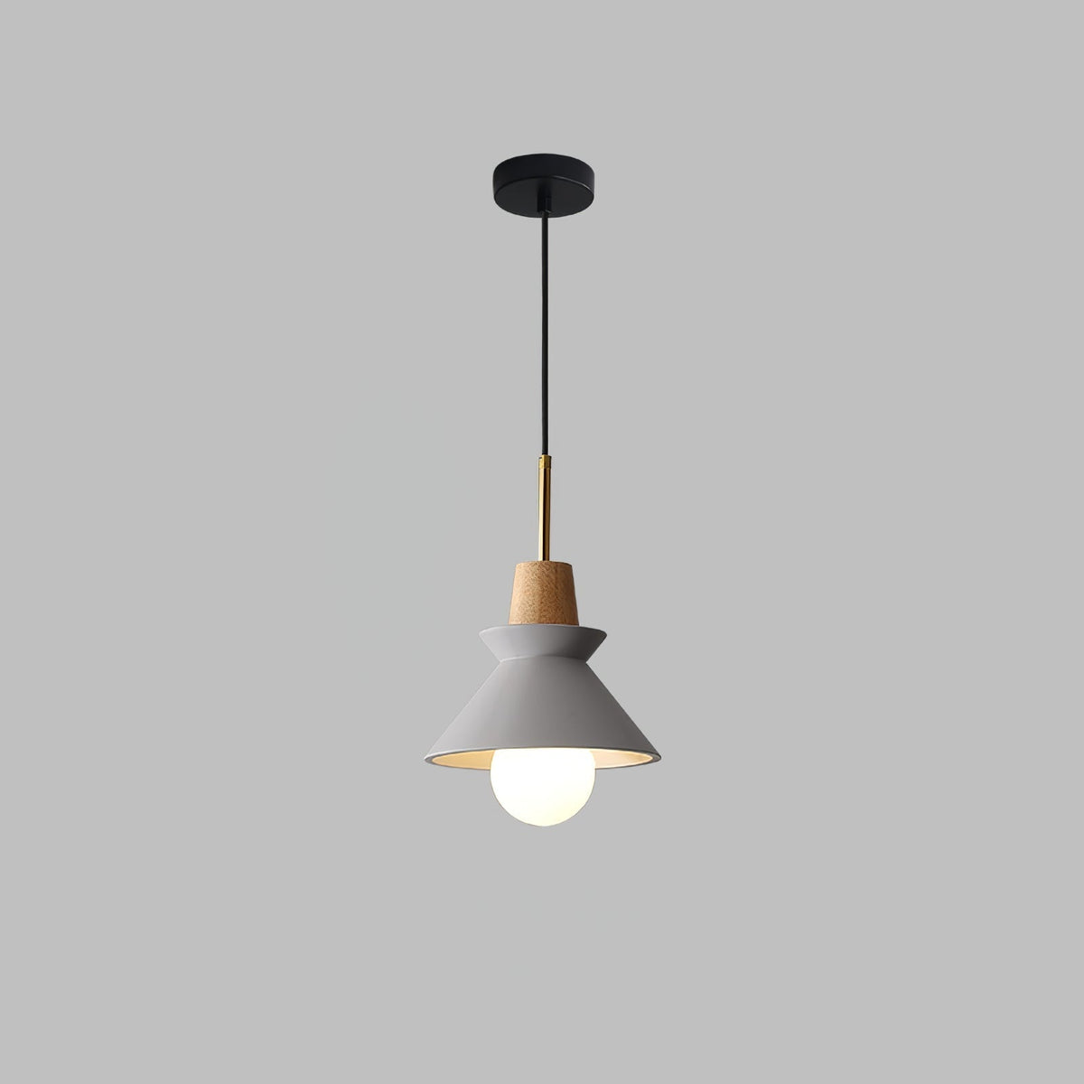 Revelo Pendelleuchte Holz Raum nordisch minimalistisch