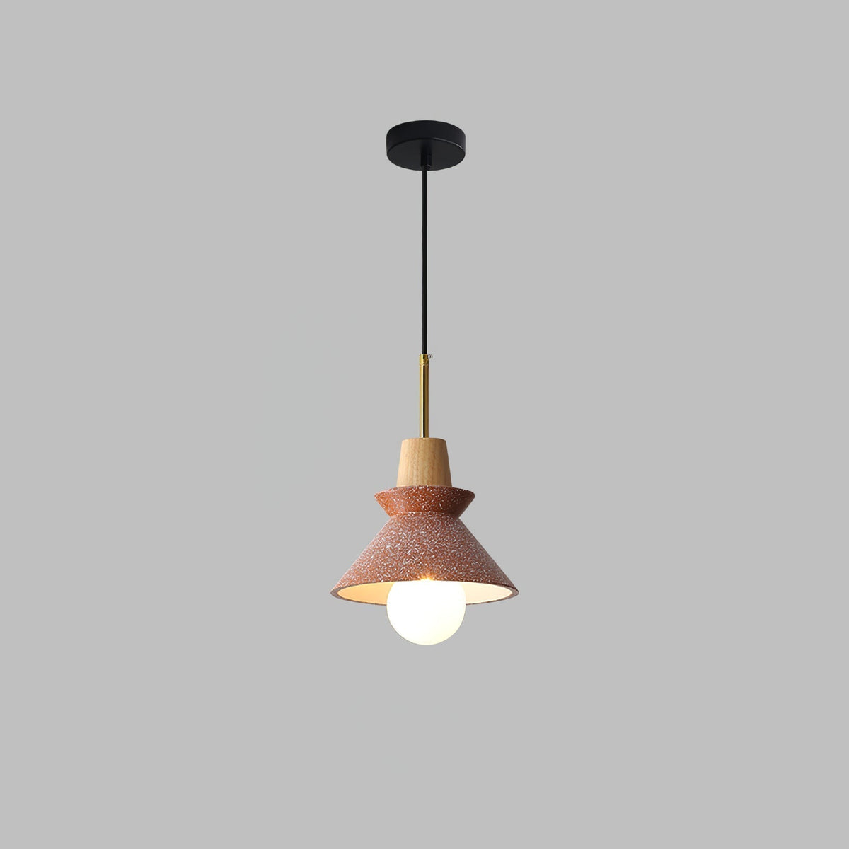 Revelo Pendelleuchte Holz Raum nordisch minimalistisch