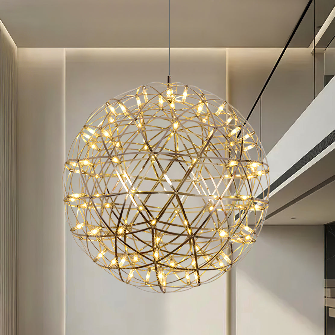 Delcourt Silber Spark Ball Pendelleuchte