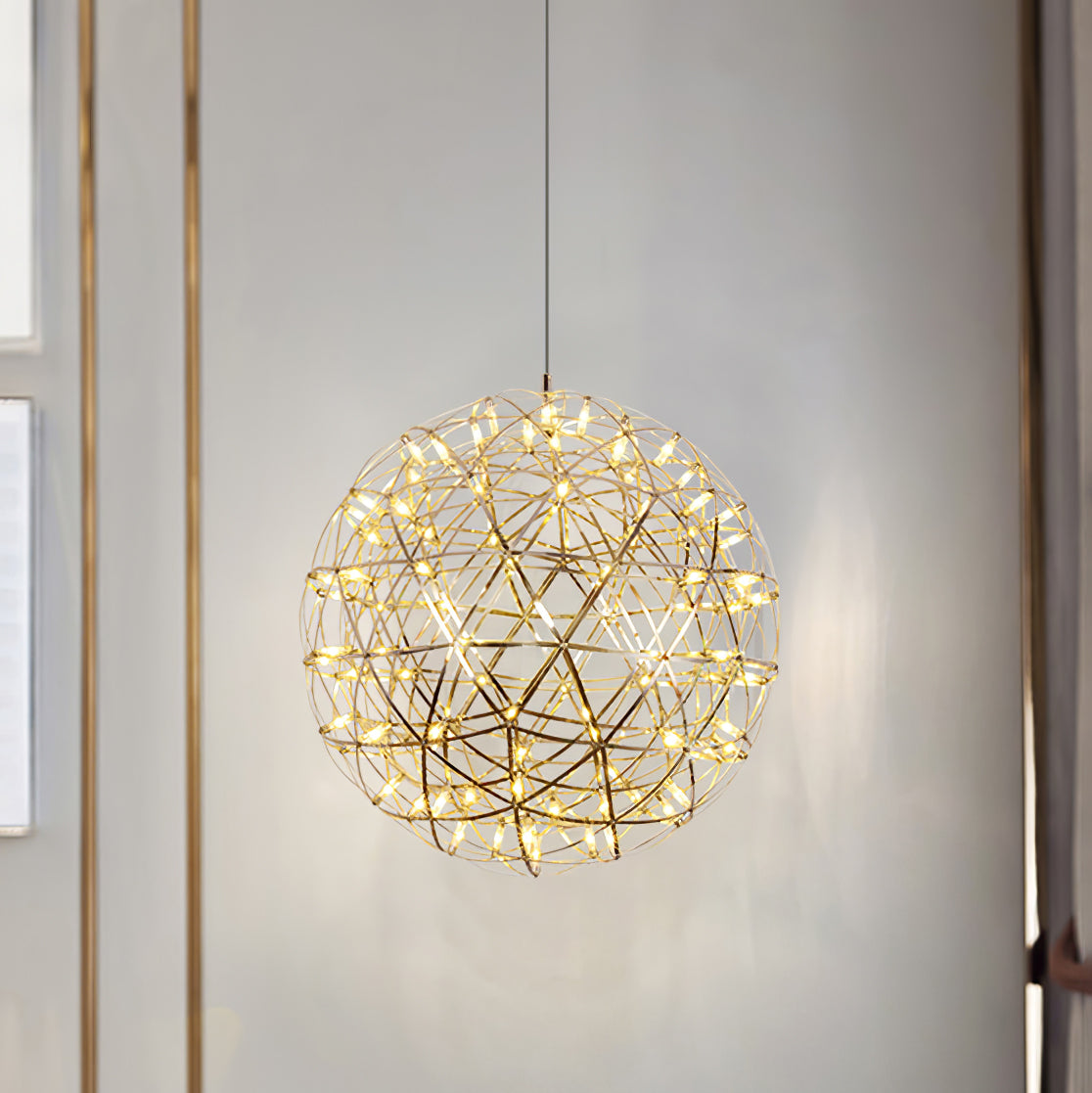 Sylvarin Gold Spark Ball Pendelleuchte