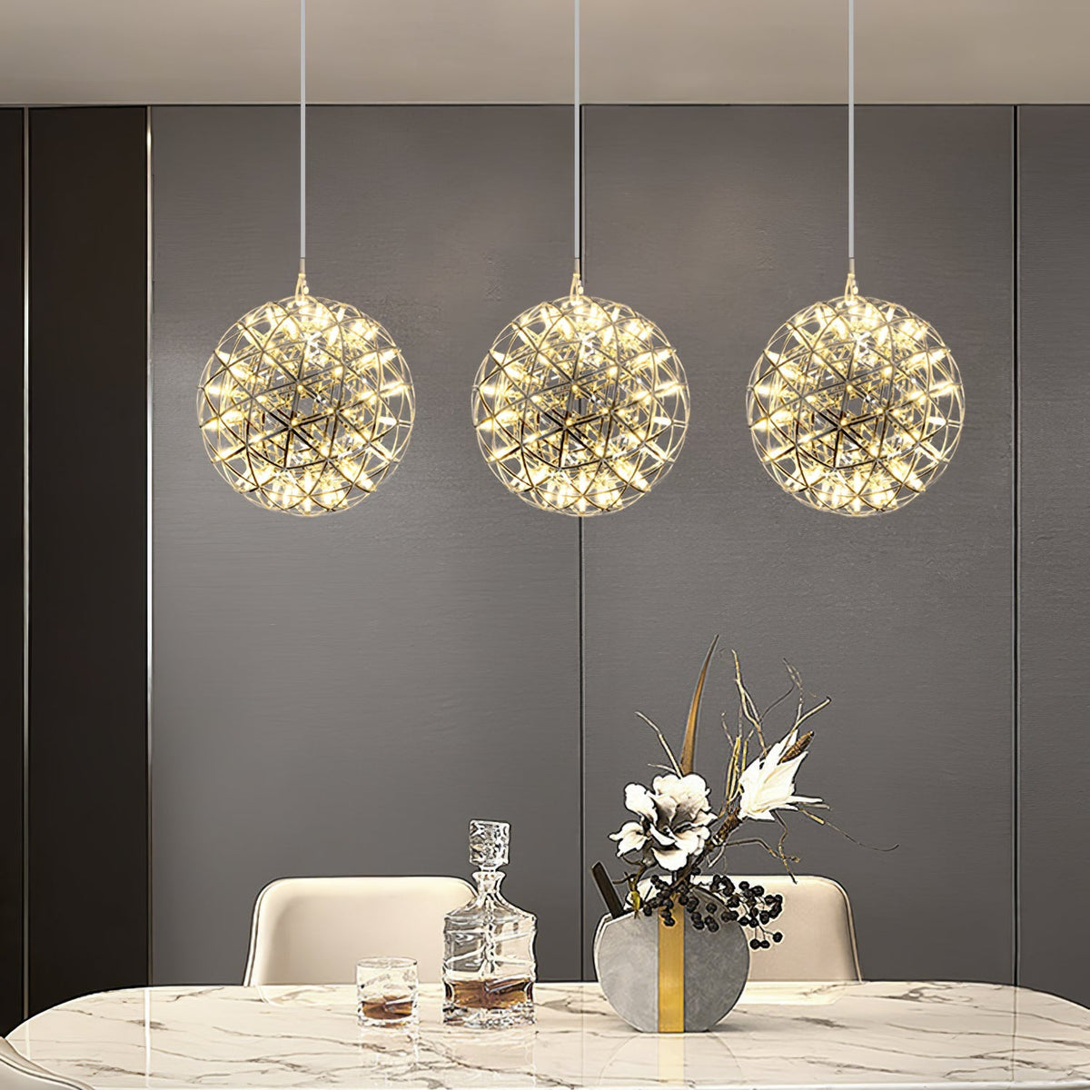 Sylvarin Gold Spark Ball Pendelleuchte