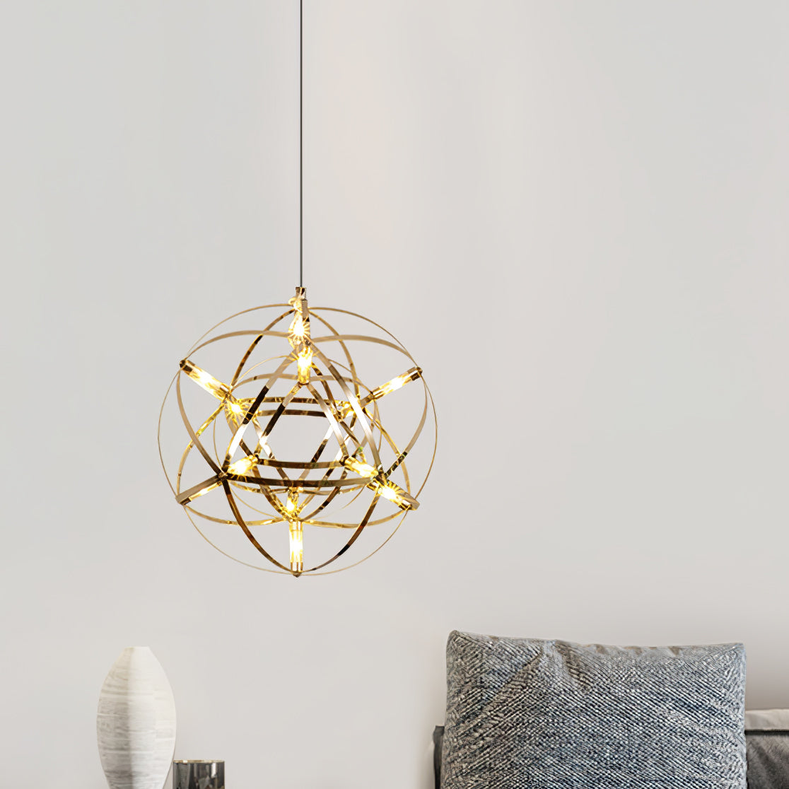 Sylvarin Gold Spark Ball Pendelleuchte