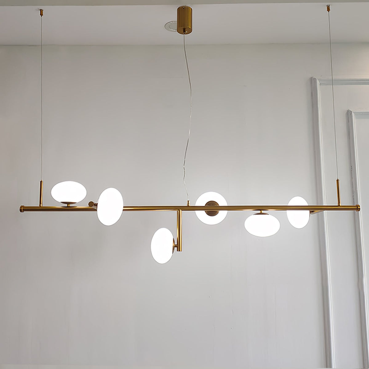Balance Kronleuchter aus Glas im modernen Stil