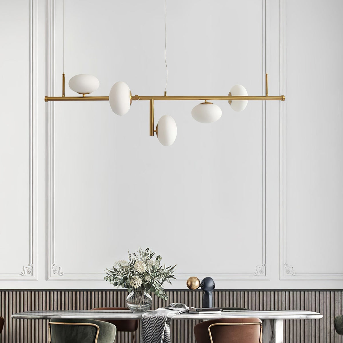 Balance Kronleuchter aus Glas im modernen Stil