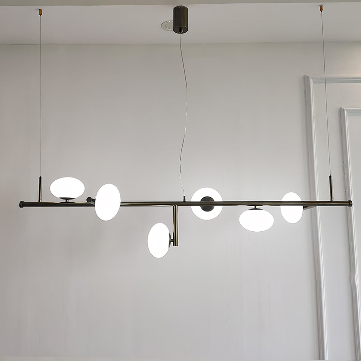 Balance Kronleuchter aus Glas im modernen Stil