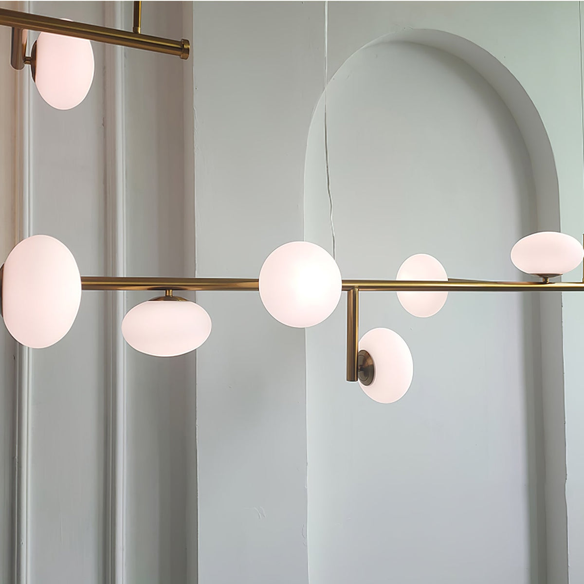 Balance Kronleuchter aus Glas im modernen Stil