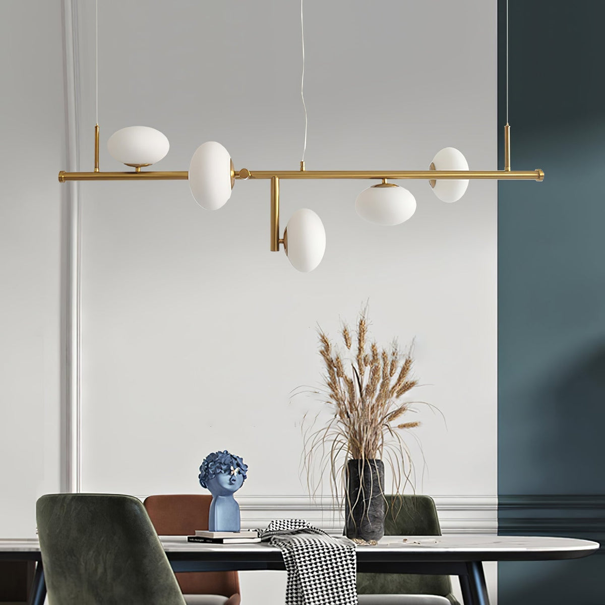 Balance Kronleuchter aus Glas im modernen Stil