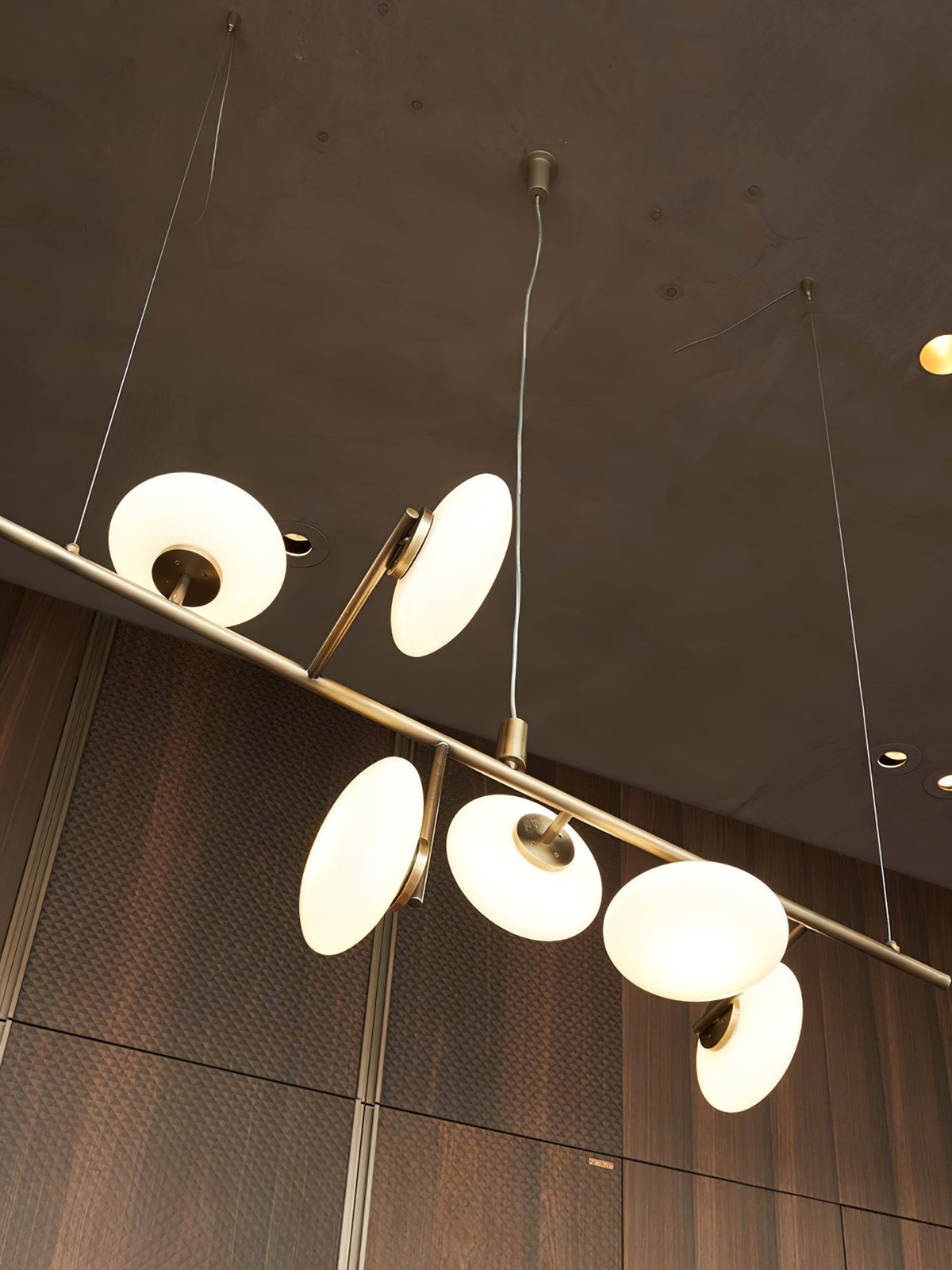Balance Kronleuchter aus Glas im modernen Stil