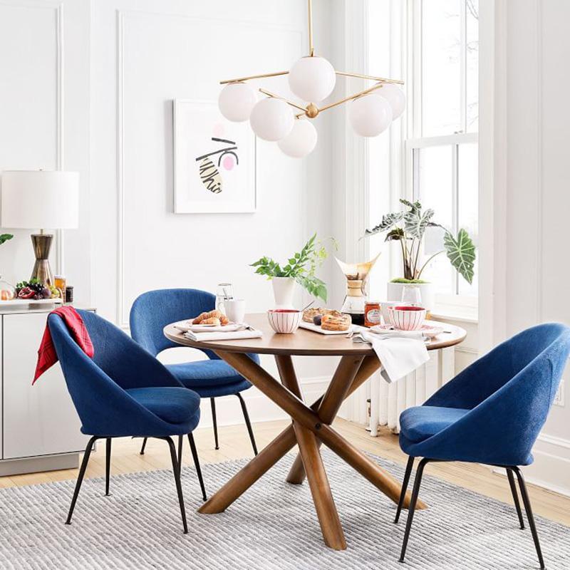 Casoella Kronleuchter Kugel & Stiel modern Gold LED