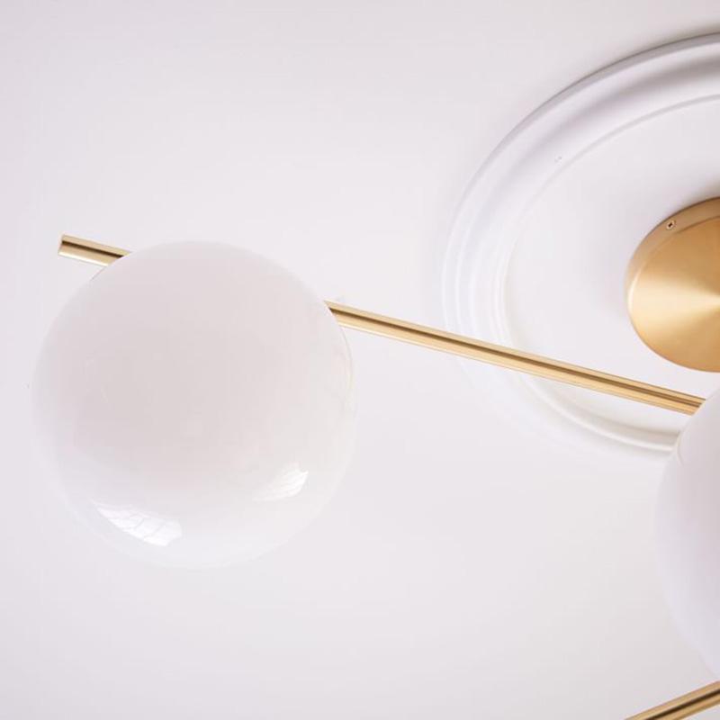 Casoella Kronleuchter Kugel & Stiel modern Gold LED