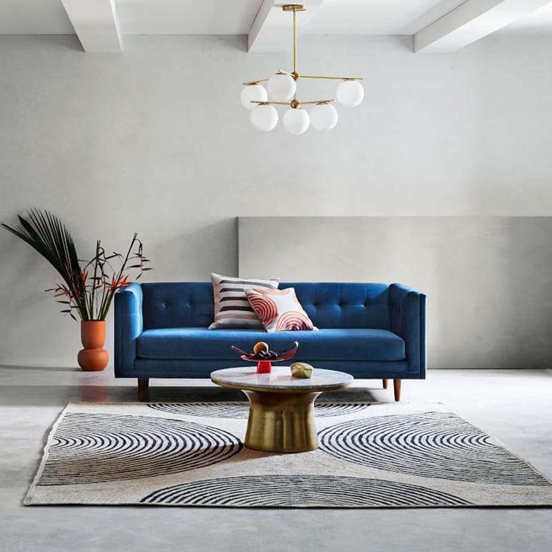 Casoella Kronleuchter Kugel & Stiel modern Gold LED