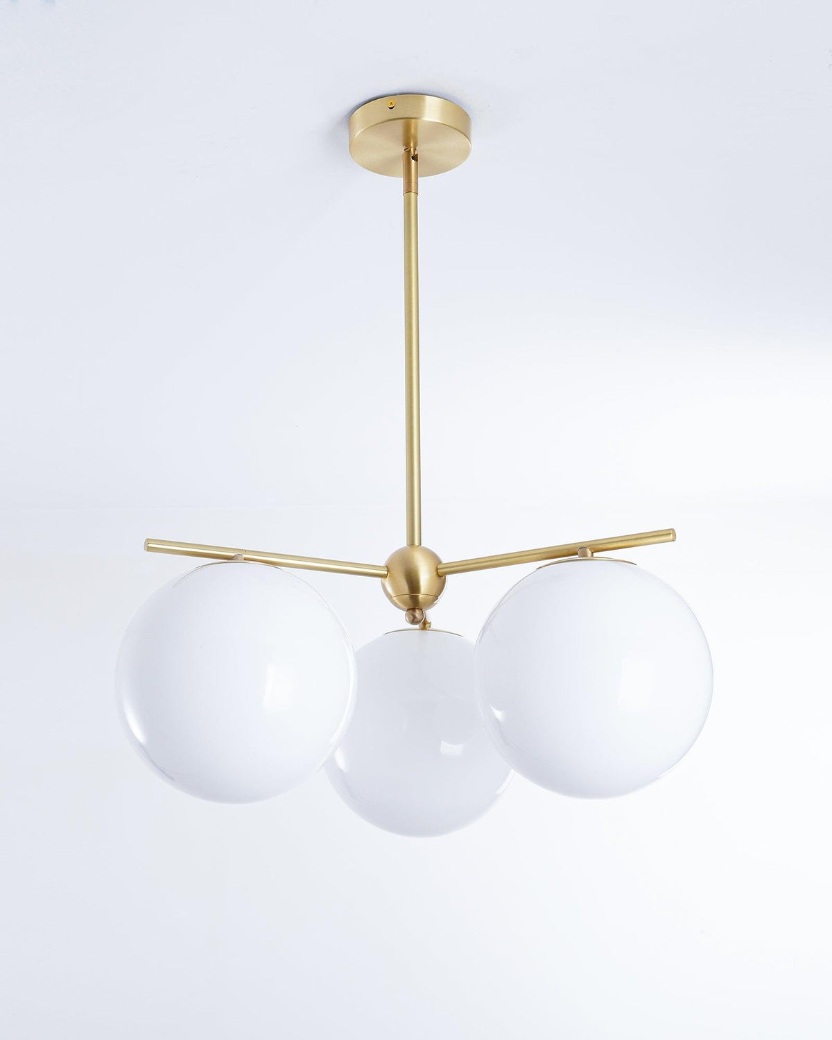 Casoella Kronleuchter Kugel & Stiel modern Gold LED
