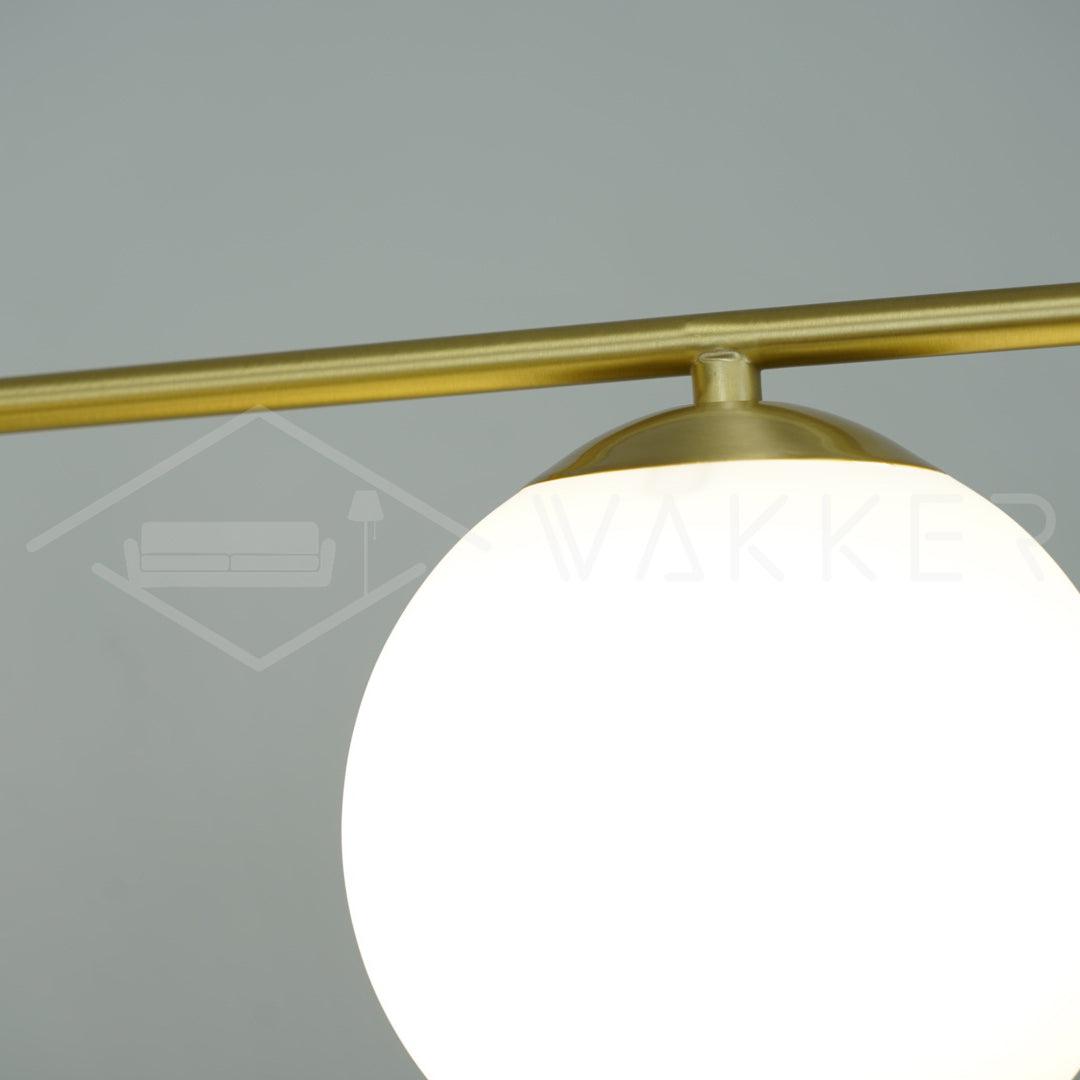 Casoella Kronleuchter Kugel & Stiel modern Gold LED