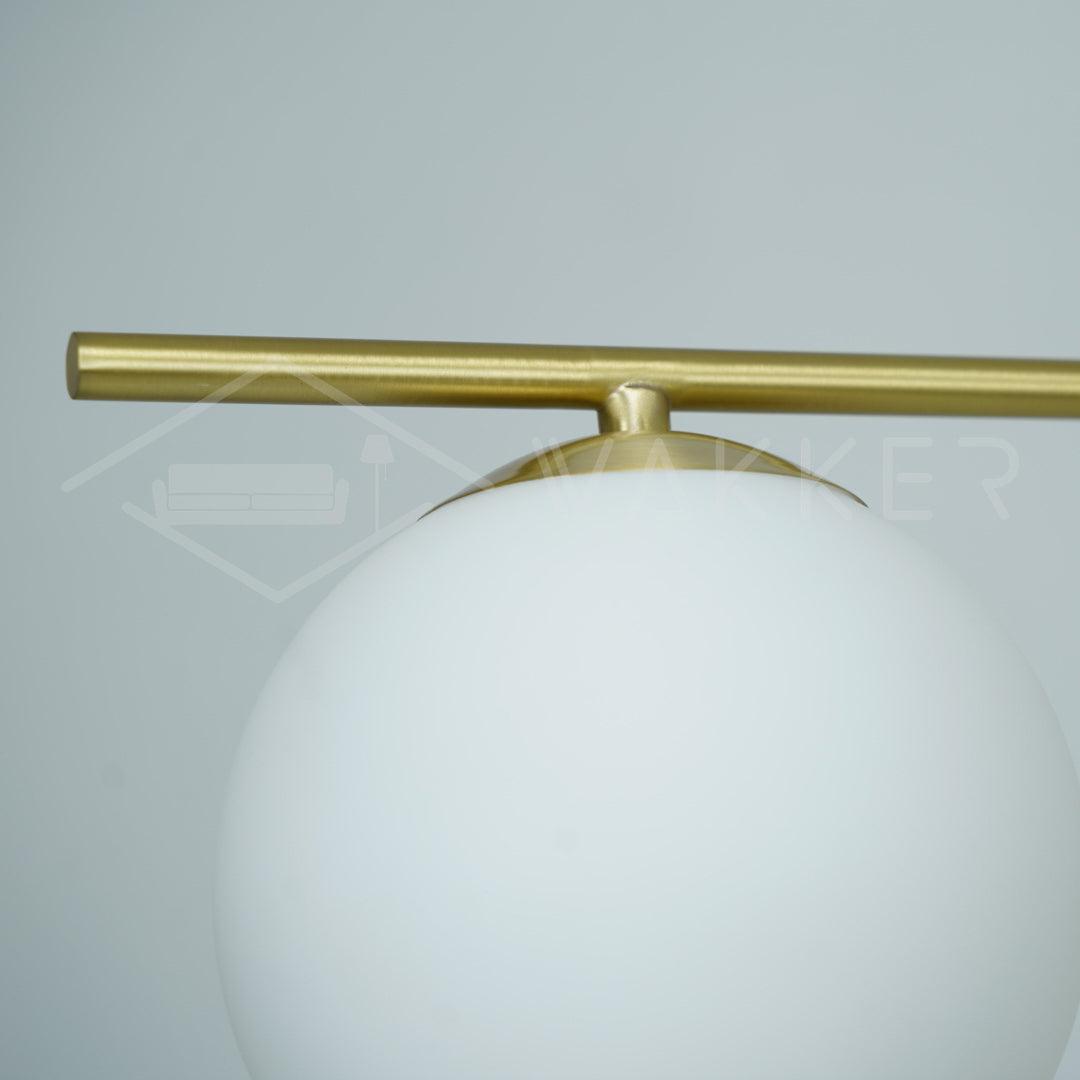 Casoella Kronleuchter Kugel & Stiel modern Gold LED