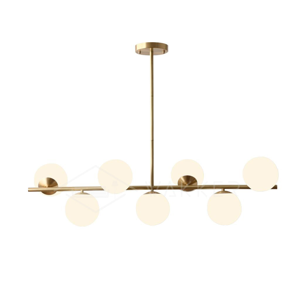 Casoella Kronleuchter Kugel & Stiel modern Gold LED