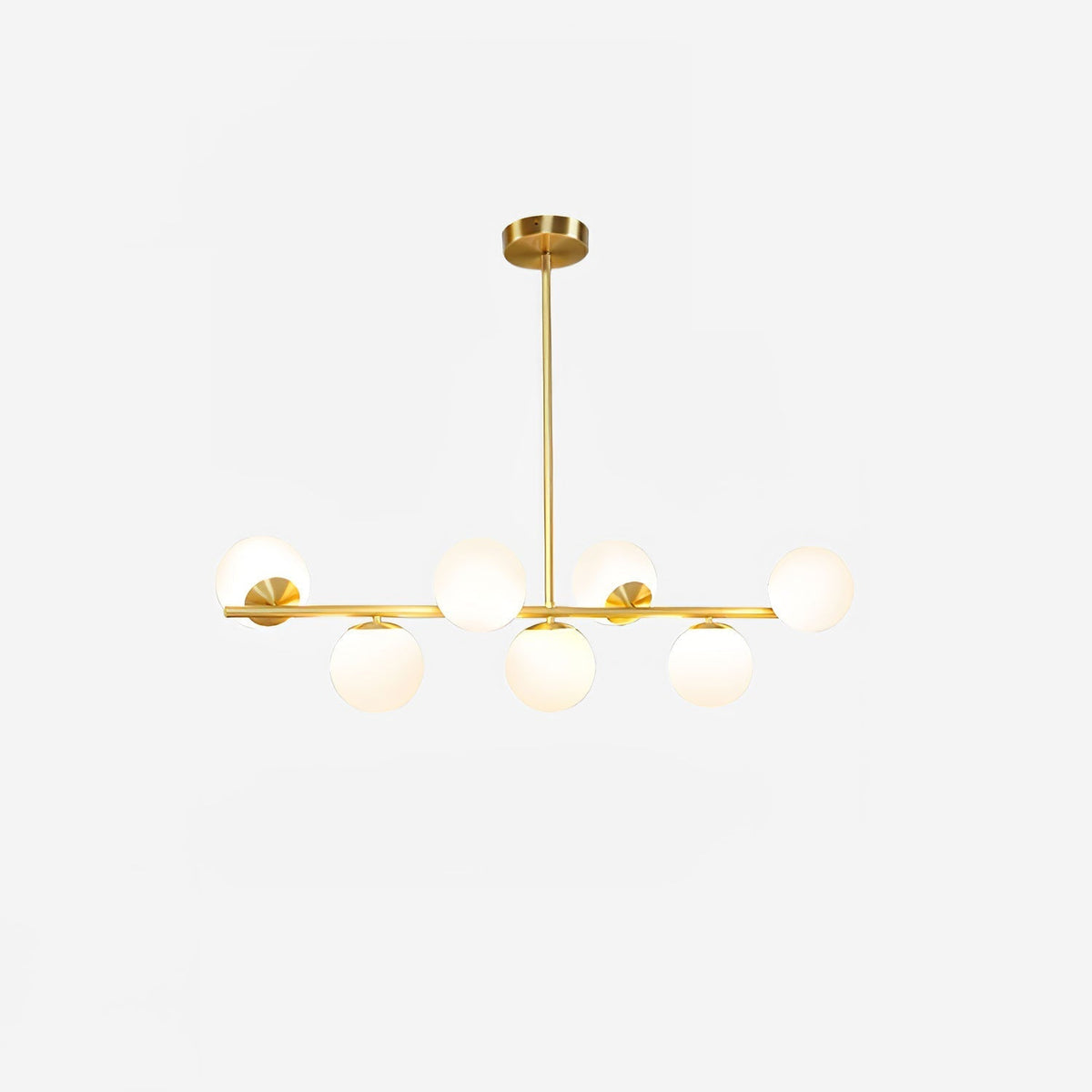 Casoella Kronleuchter Kugel & Stiel modern Gold LED