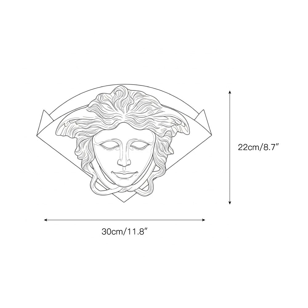 Sphinx Messing-Wandleuchte