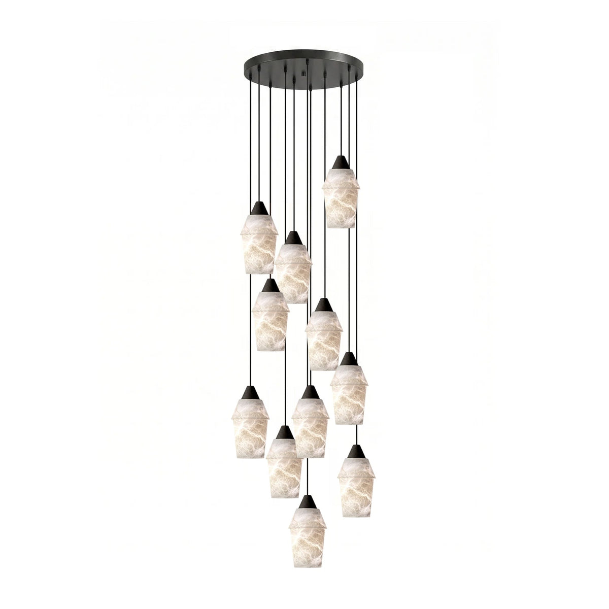 Cyranne Alabaster Kronleuchter Cluster