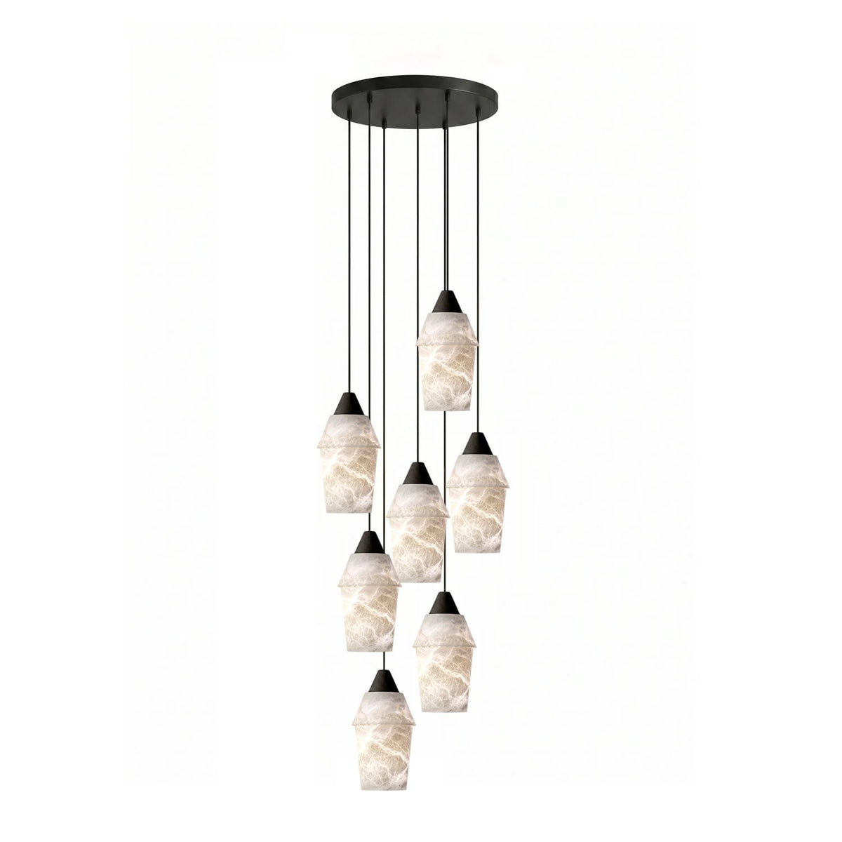Cyranne Alabaster Kronleuchter Cluster