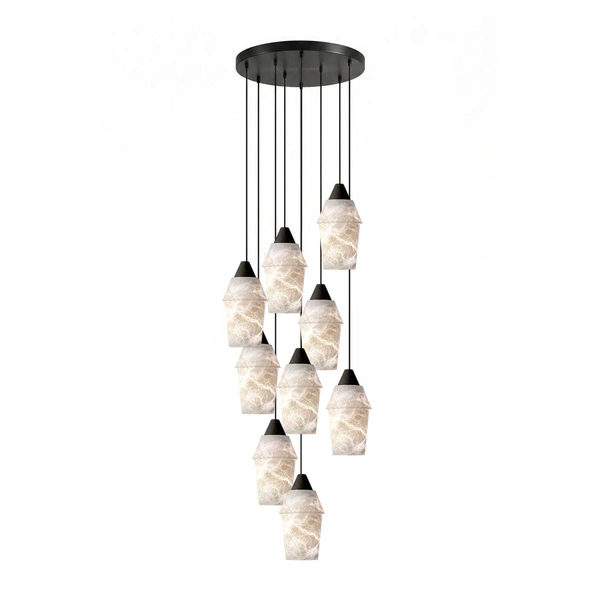 Cyranne Alabaster Kronleuchter Cluster