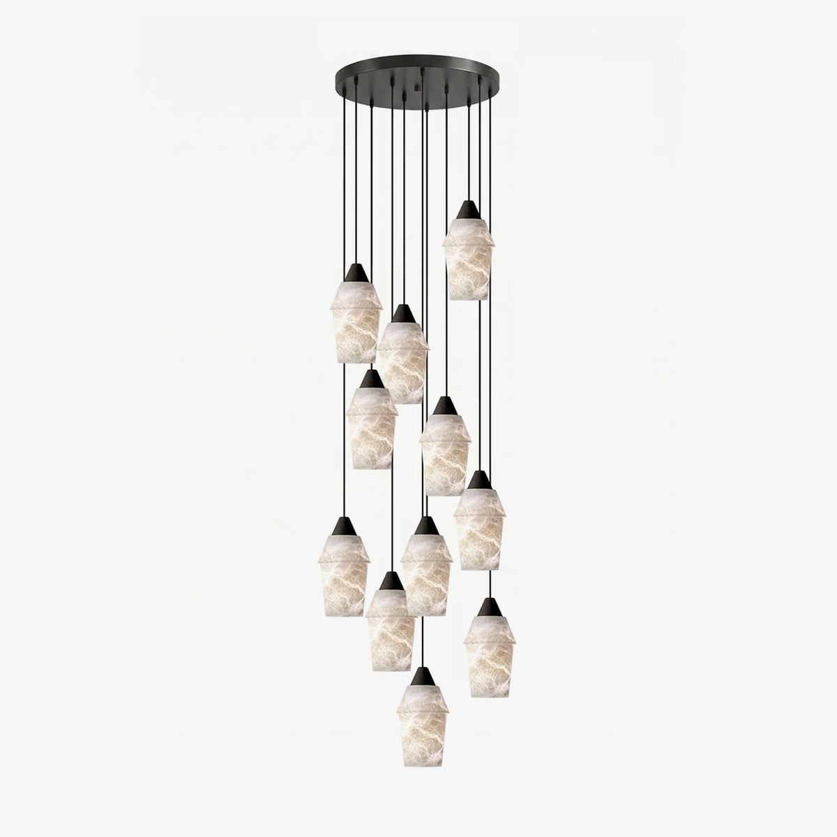 Cyranne Alabaster Kronleuchter Cluster