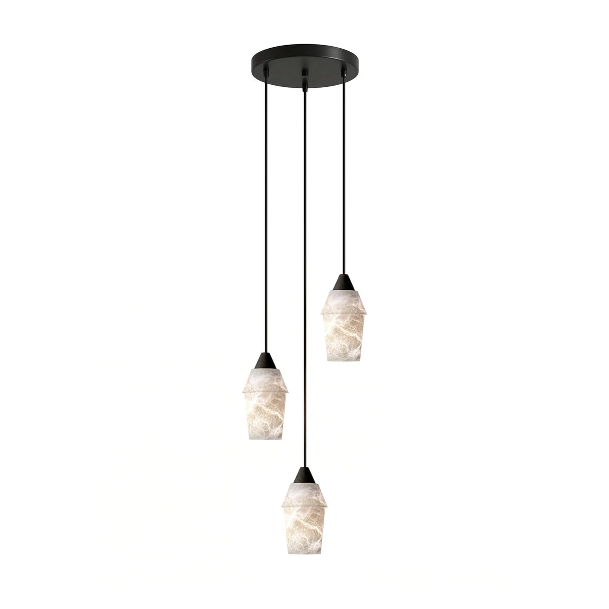 Cyranne Alabaster Kronleuchter Cluster