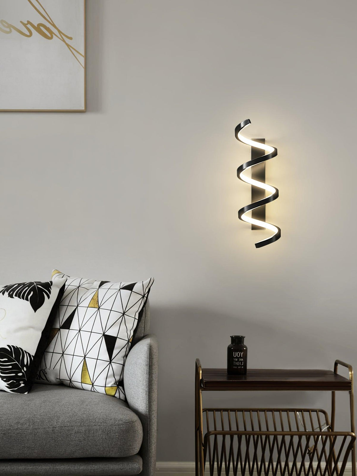 Asilion zeitgenössische Wandleuchte skandinavisch Art Spiral