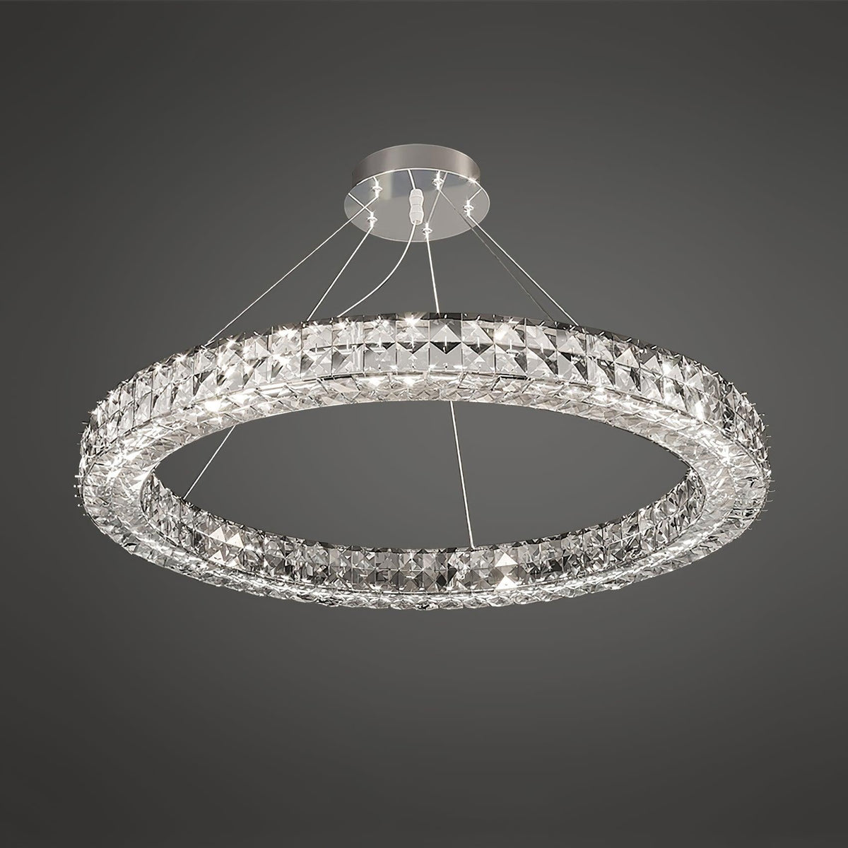 Luxerian Kronleuchter Kristallring Spiridon Luxe