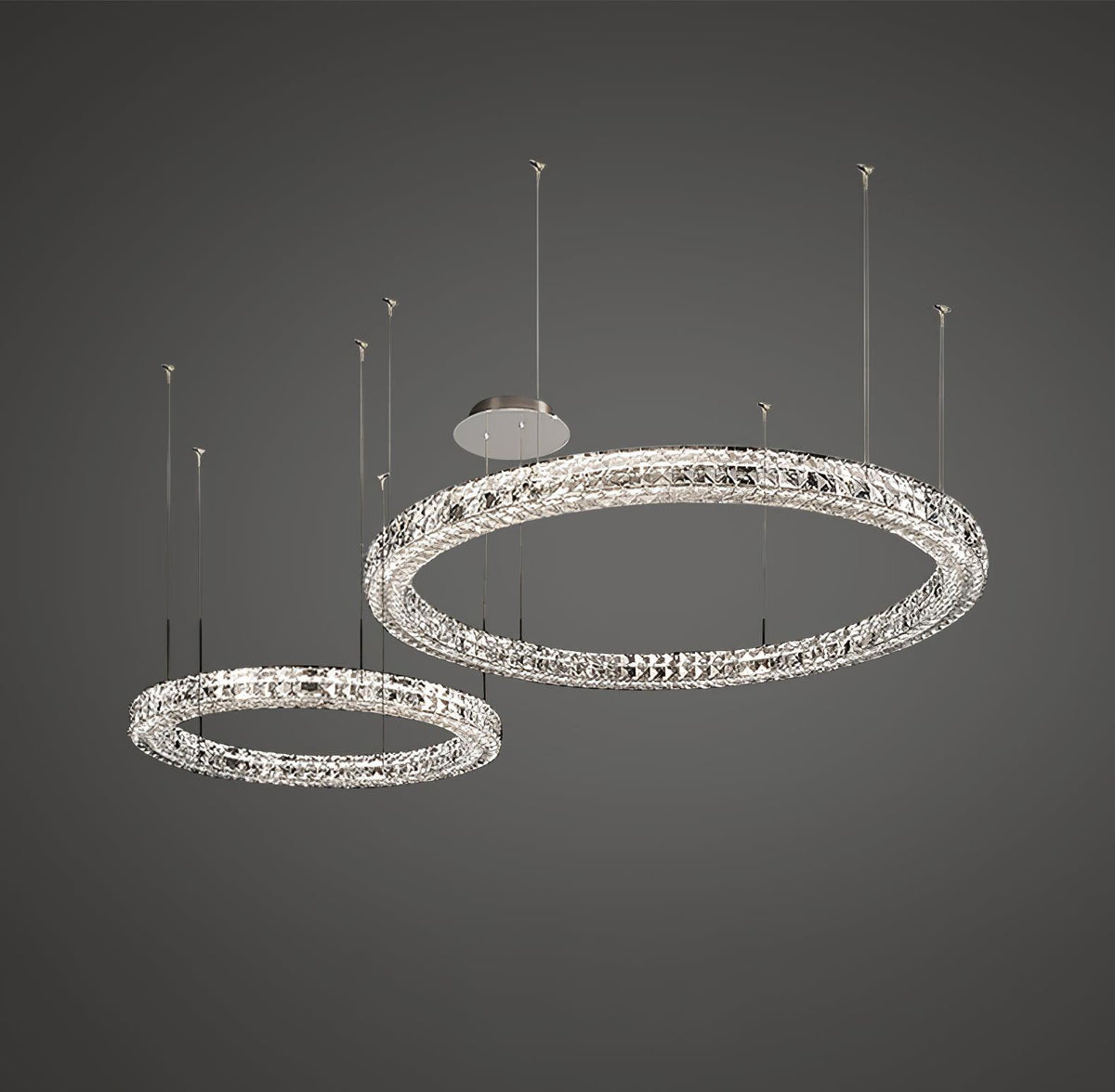 Luxerian Kronleuchter Kristallring Spiridon Luxe