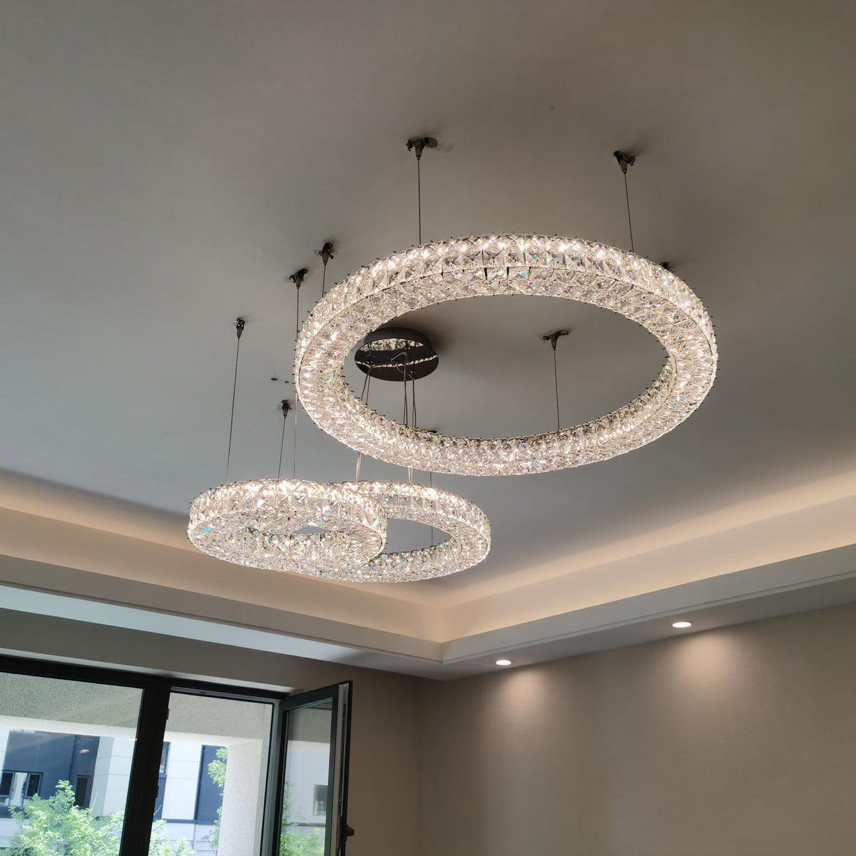 Luxerian Kronleuchter Kristallring Spiridon Luxe