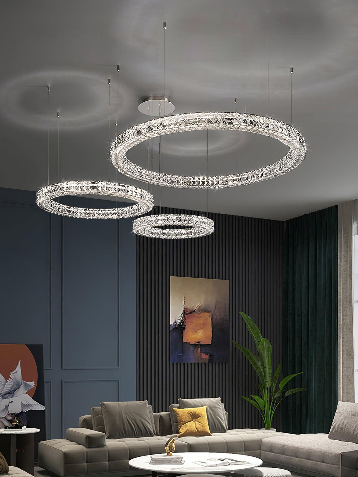 Luxerian Kronleuchter Kristallring Spiridon Luxe