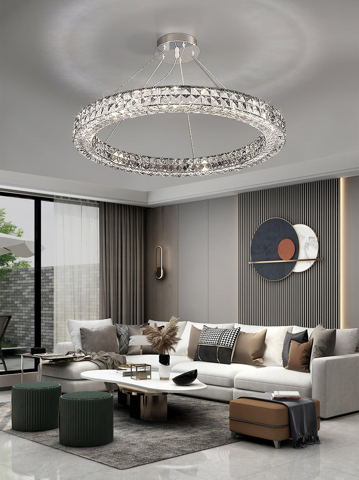 Luxerian Kronleuchter Kristallring Spiridon Luxe