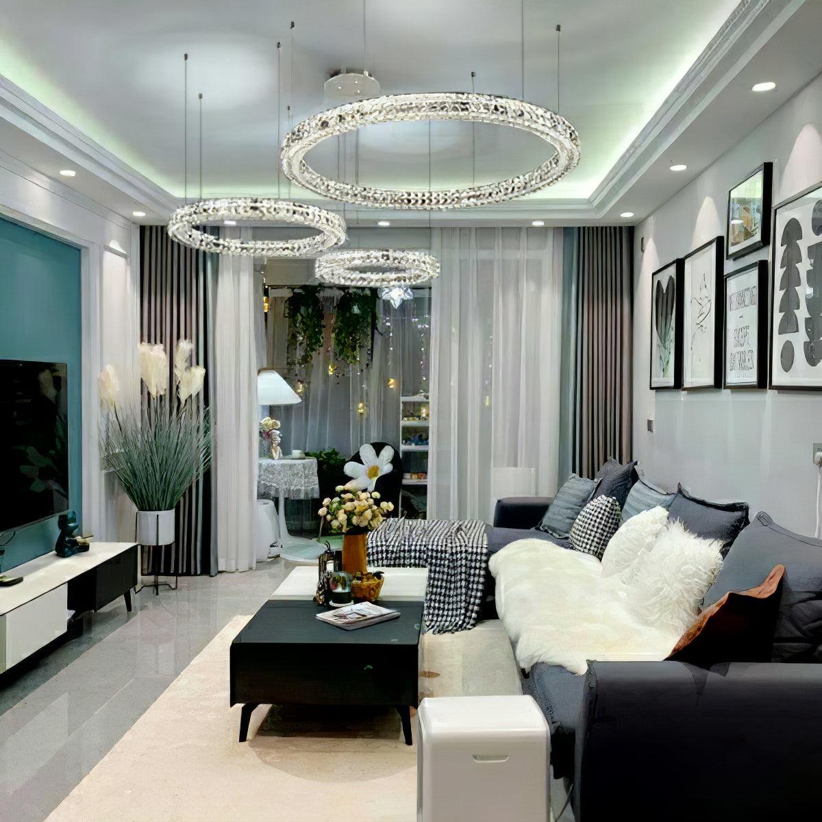 Luxerian Kronleuchter Kristallring Spiridon Luxe