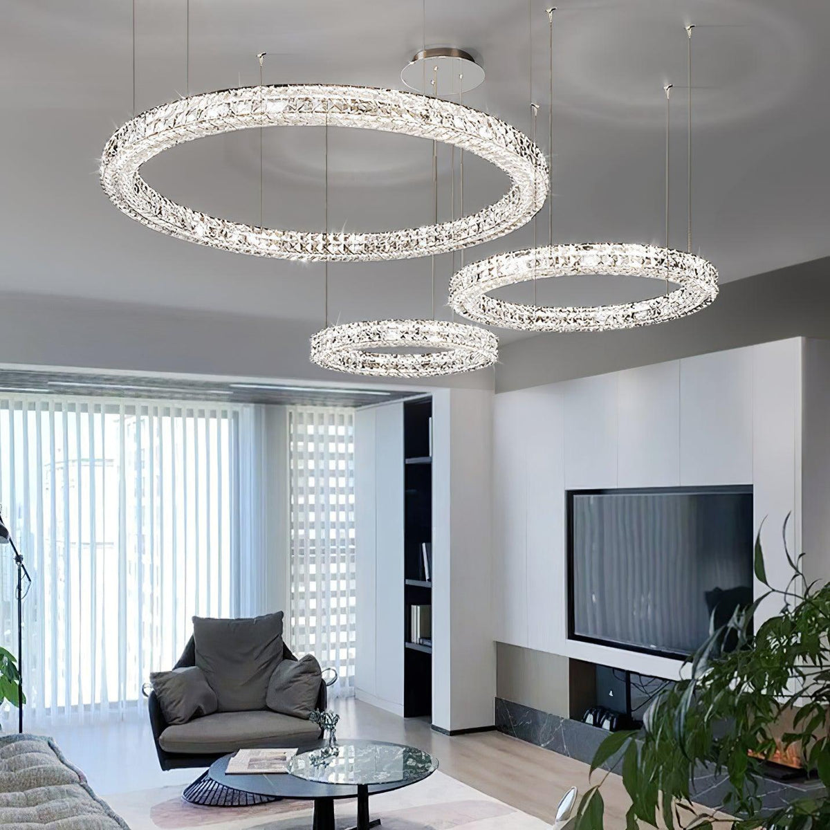 Luxerian Kronleuchter Kristallring Spiridon Luxe