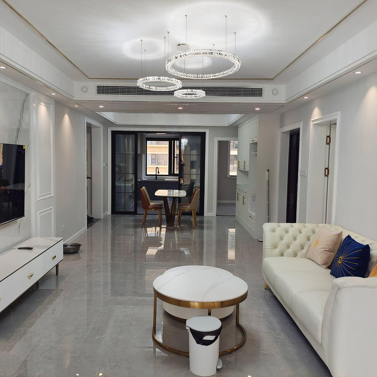 Luxerian Kronleuchter Kristallring Spiridon Luxe