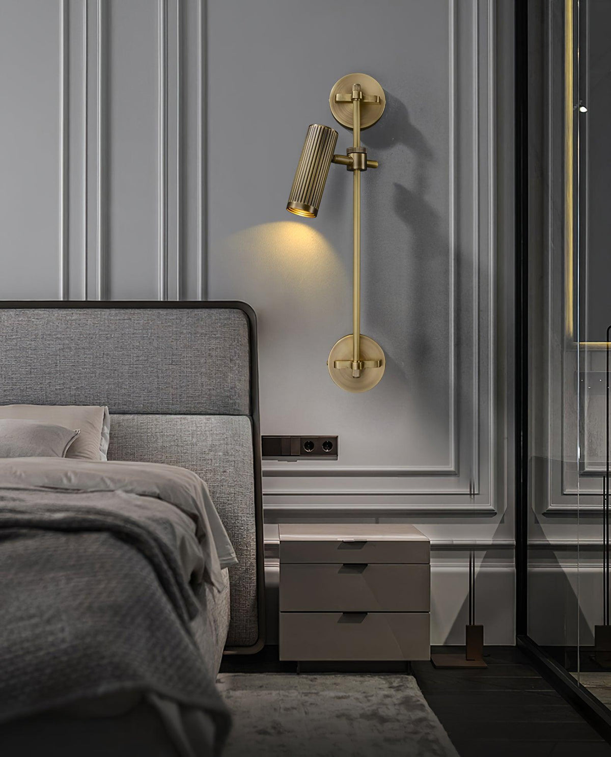 Kirixel Industrielle Wandleuchte aus Messing