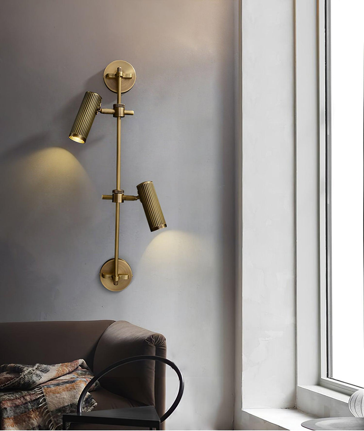 Kirixel Industrielle Wandleuchte aus Messing