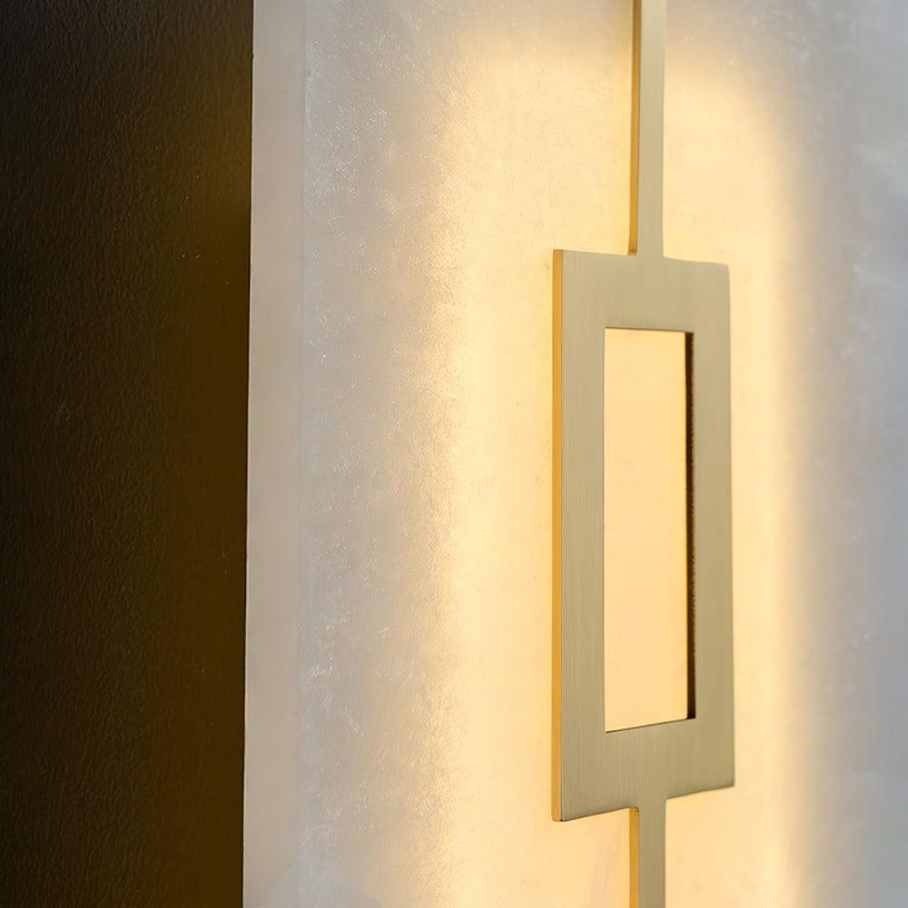 Alvelor Geometrische Alabaster-Wandleuchte