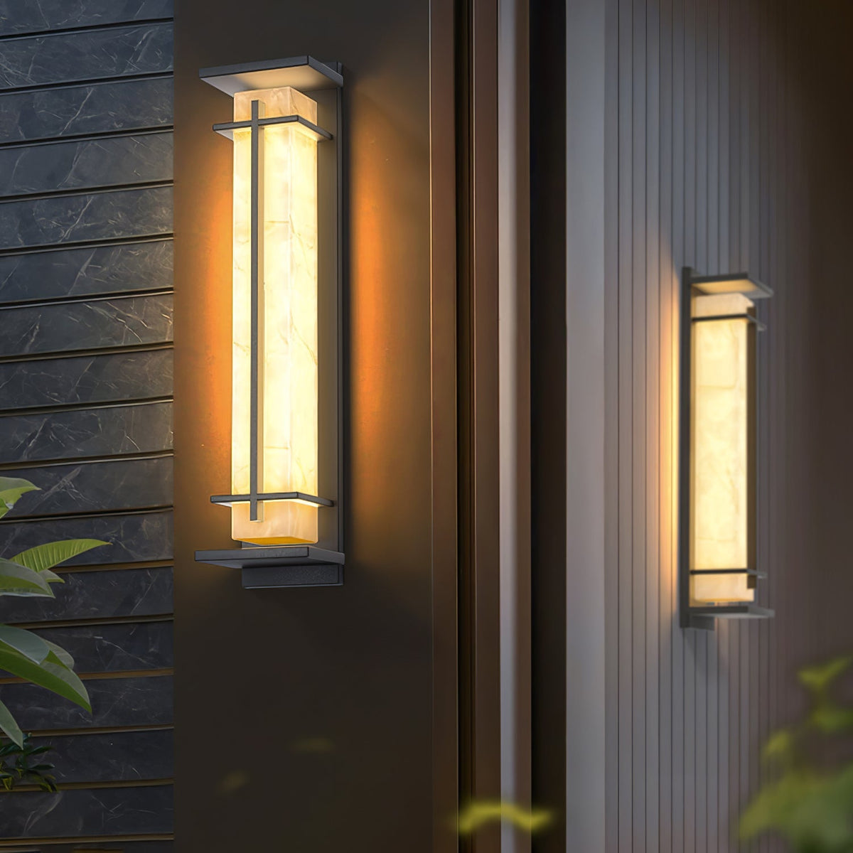 Marcell Alabaster-Quadrat-Wandleuchte