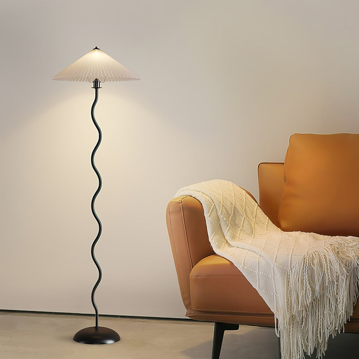 Lioraven Stoff-Minimalistische Stehleuchte