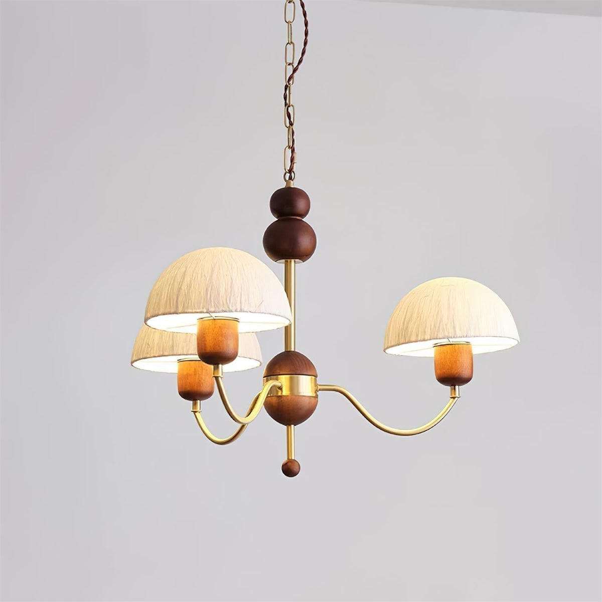 Core Kronleuchter Reispapier Mid-Century-Stil