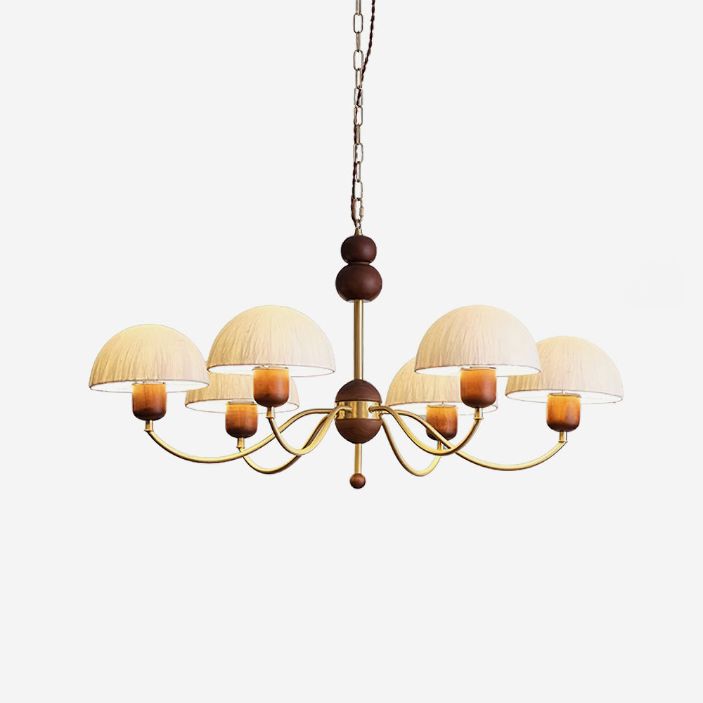 Core Kronleuchter Reispapier Mid-Century-Stil