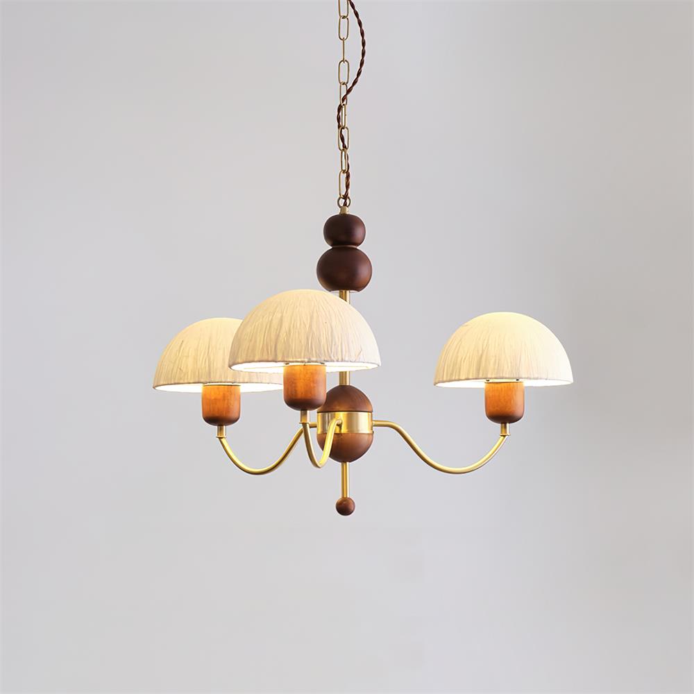 Core Kronleuchter Reispapier Mid-Century-Stil