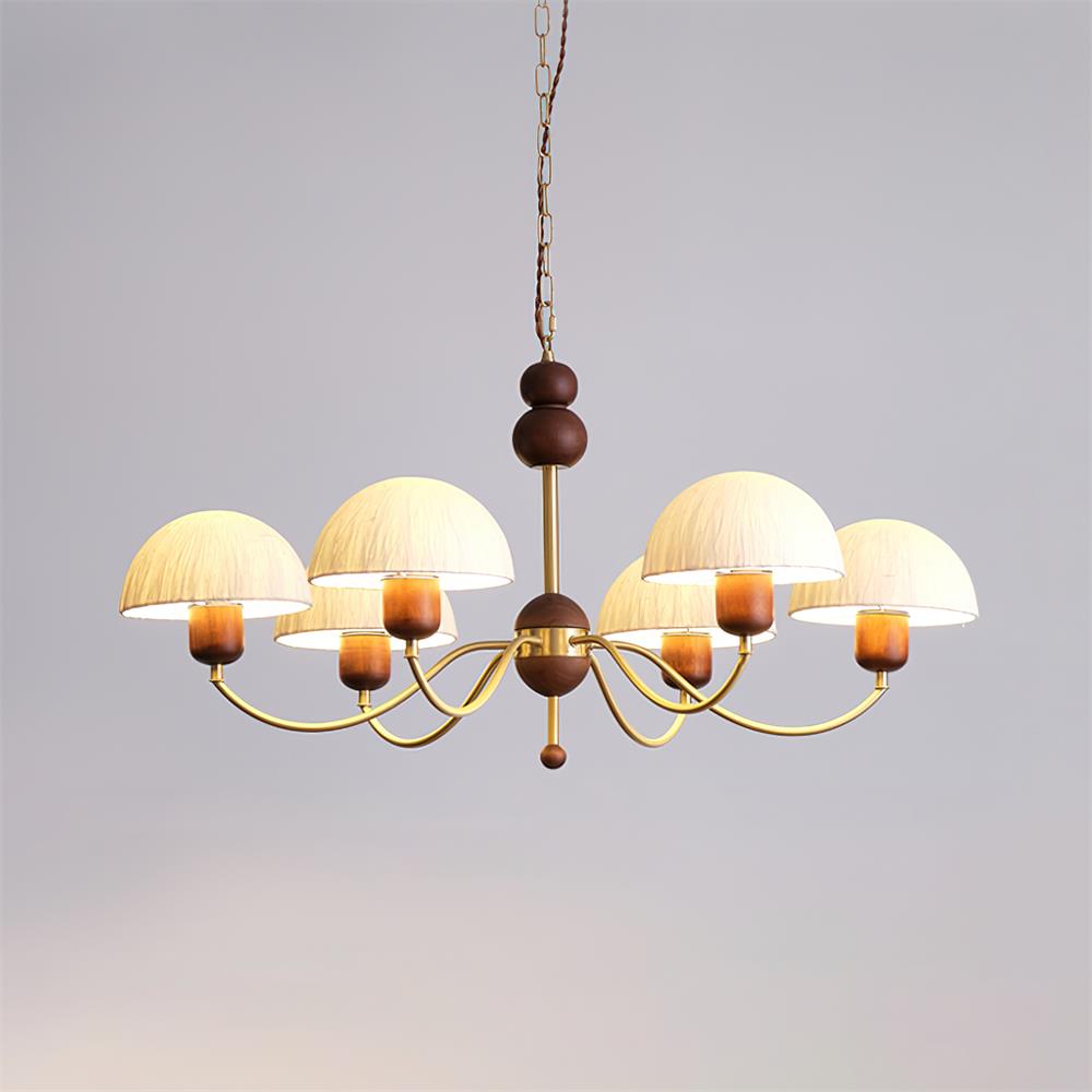 Core Kronleuchter Reispapier Mid-Century-Stil
