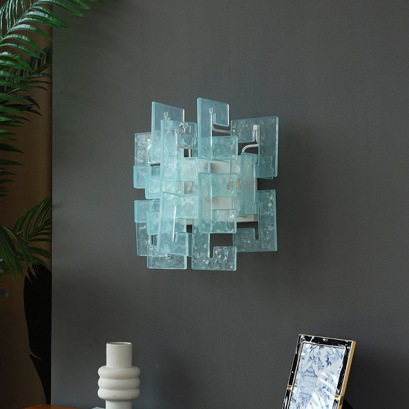 Stacked-Glas-Wandleuchte Glas zeitgenössisch Wohnzimmer | Cielum