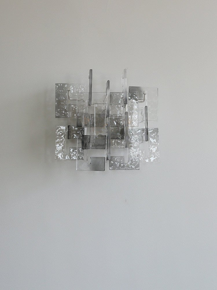 Stacked-Glas-Wandleuchte Glas zeitgenössisch Wohnzimmer | Cielum