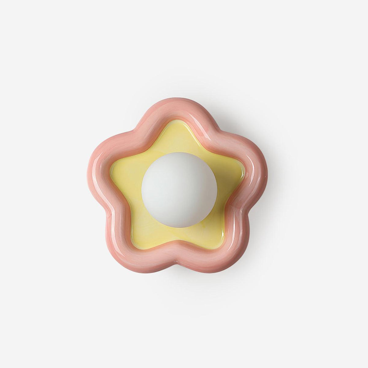 Petani Wandleuchte Pink Gelb Blumenform