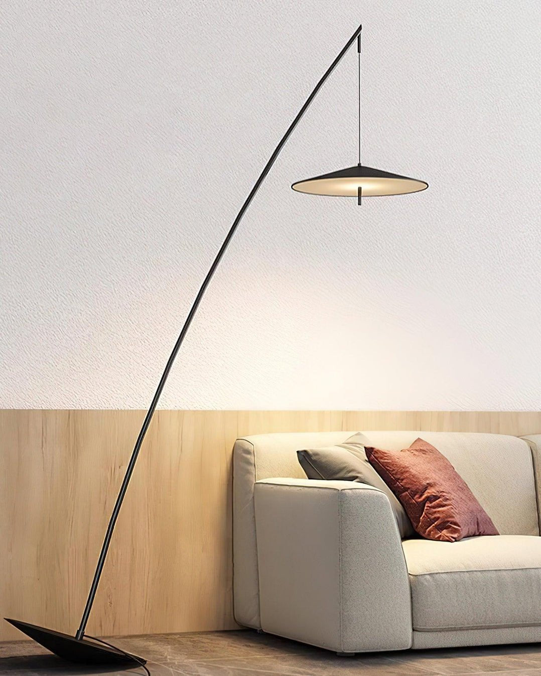 Arcana Schwarz Minimalistische Stehleuchte