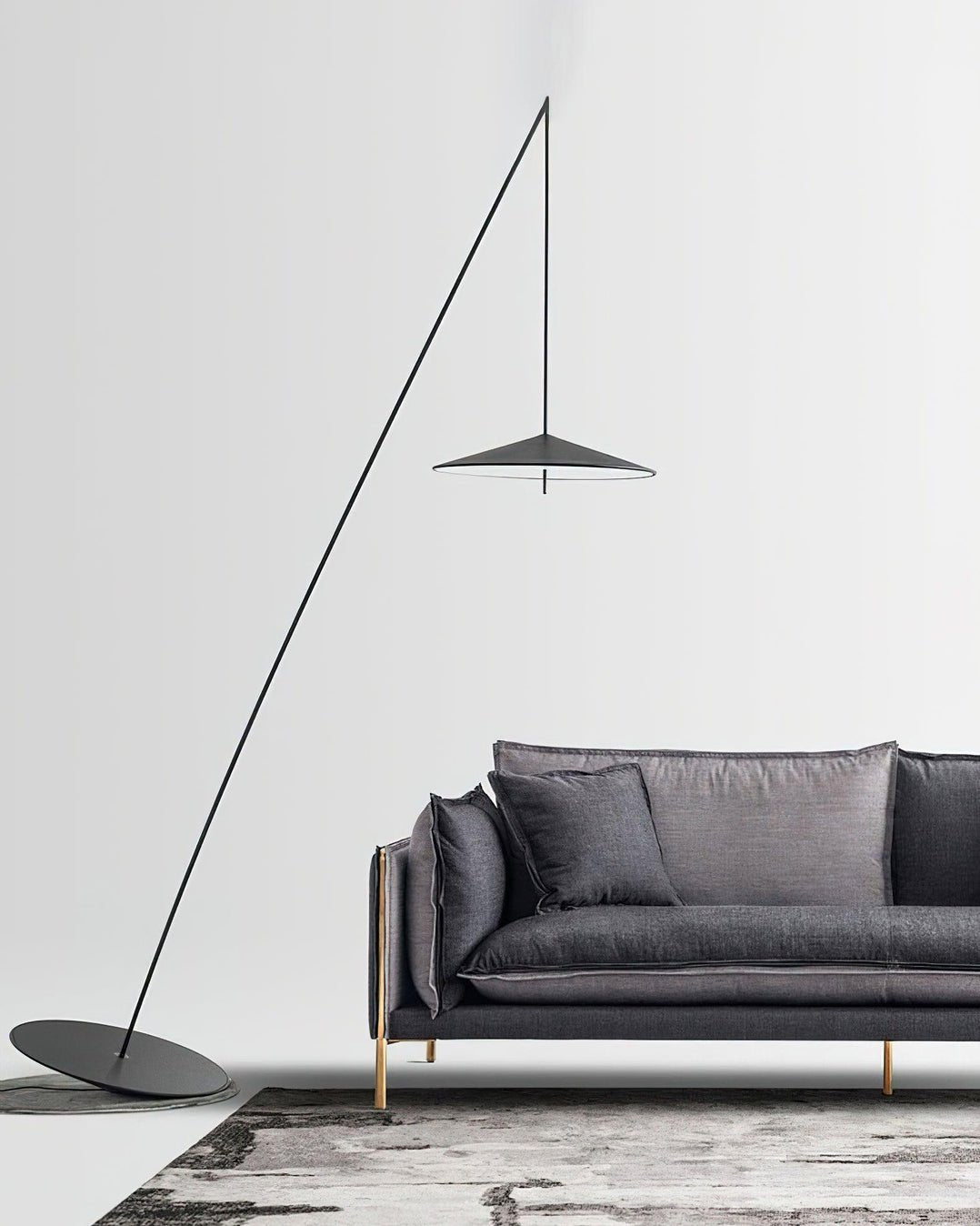 Arcana Schwarz Minimalistische Stehleuchte